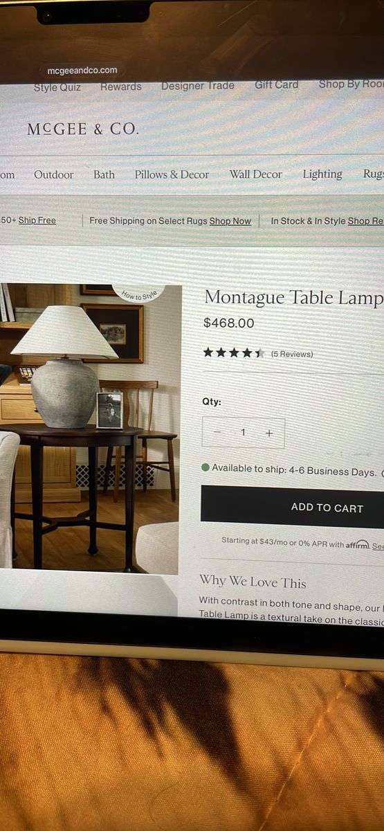Table lamps