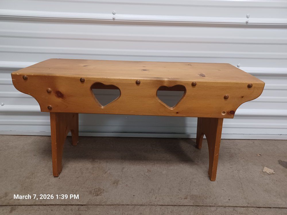 Wooden bench