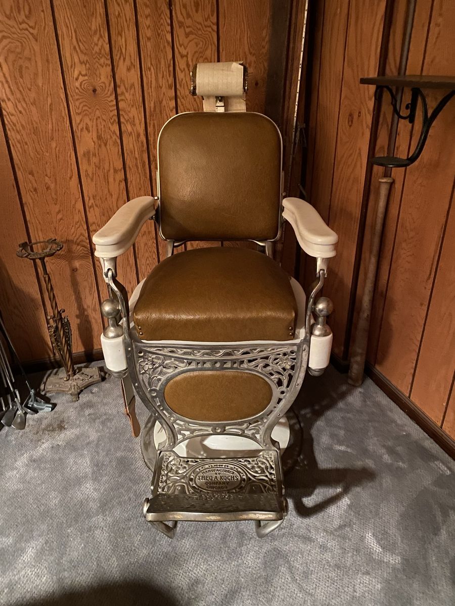 Antique Theo A. Kochs Barber Chair – Vintage 1920s