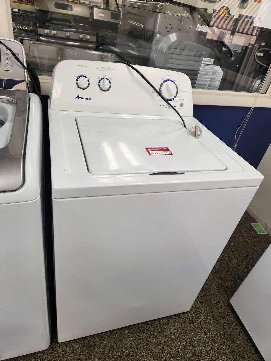 NICE AMANA TOPLOAD WASHER! WITH A FULL WARRANTY