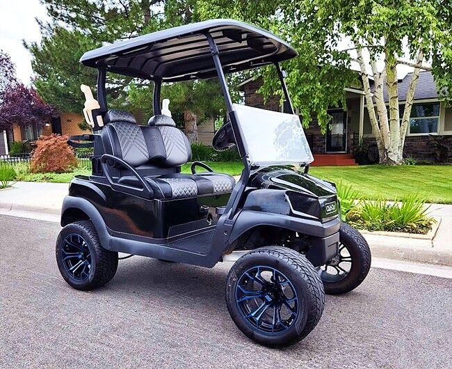 Electric 2-Passenger Lifted Black 2020 Club Car TEMPO Golf Cart