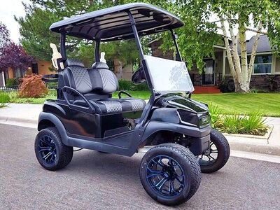 Electric 2-Passenger Lifted Black 2020 Club Car TEMPO Golf Cart