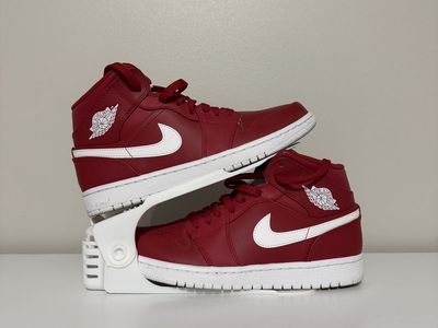 Nike Air Jordan 1 Mid Red White Size 7.5