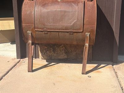 Vintage Antique Metal Wood Stove / Fireplace – Rustic Restoration Project
