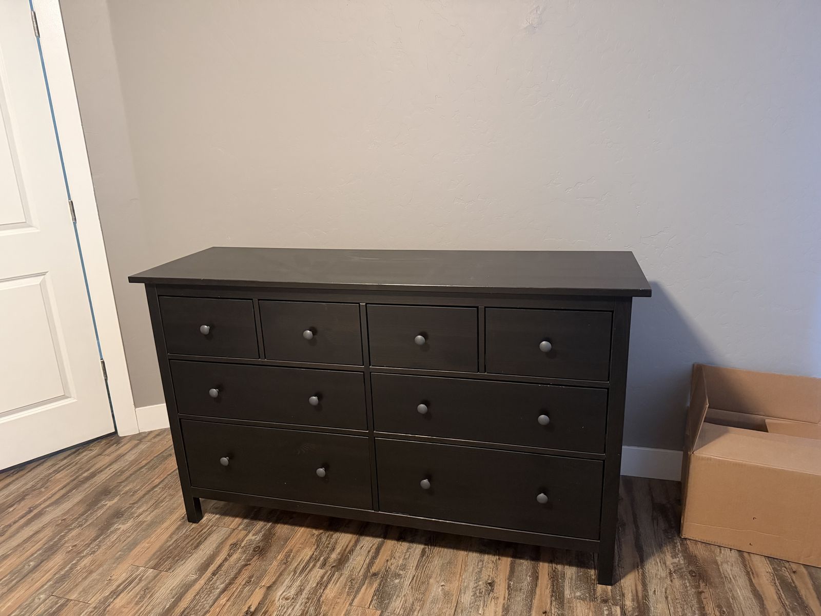 IKEA HEMNES 8-drawer dresser, black-brown