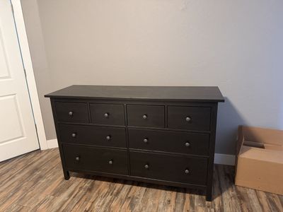 IKEA HEMNES 8-drawer dresser, black-brown