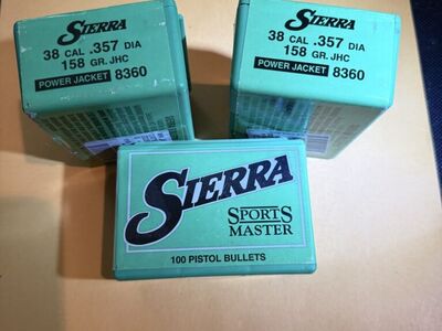 Sierra 38 cal./.357 158 gr. JHC