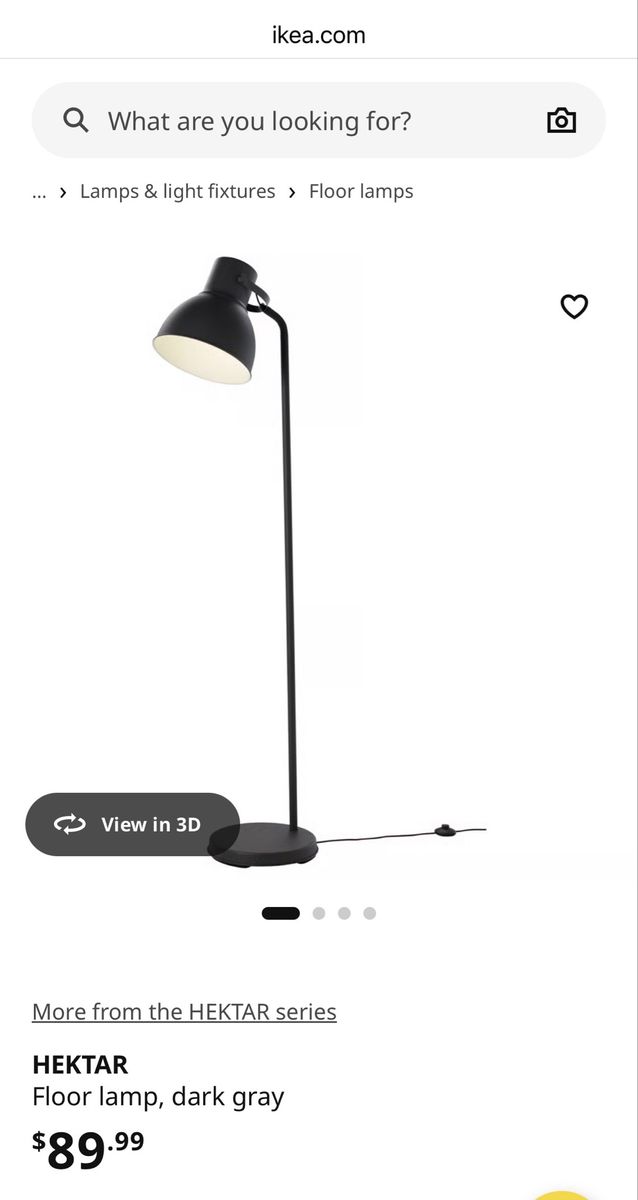 IKEA Hektar Floor Lamp