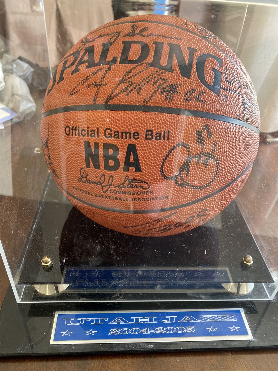 Utah Jazz Team Signed Ball 2004-05