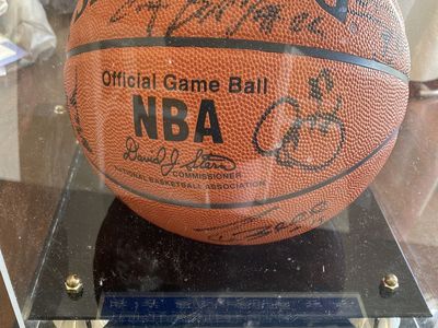 Utah Jazz Team Signed Ball 2004-05