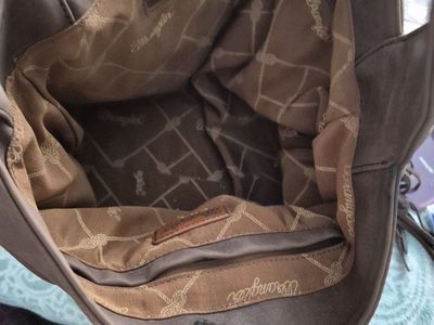 Wrangler Brown Fringed Shoulder Handbag Tote with Stud Details
