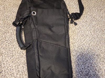 Black Fabric Bag Replacement Shoulder Strap with Handle and Swivel Hooks great fpr traveling wit Oxygen