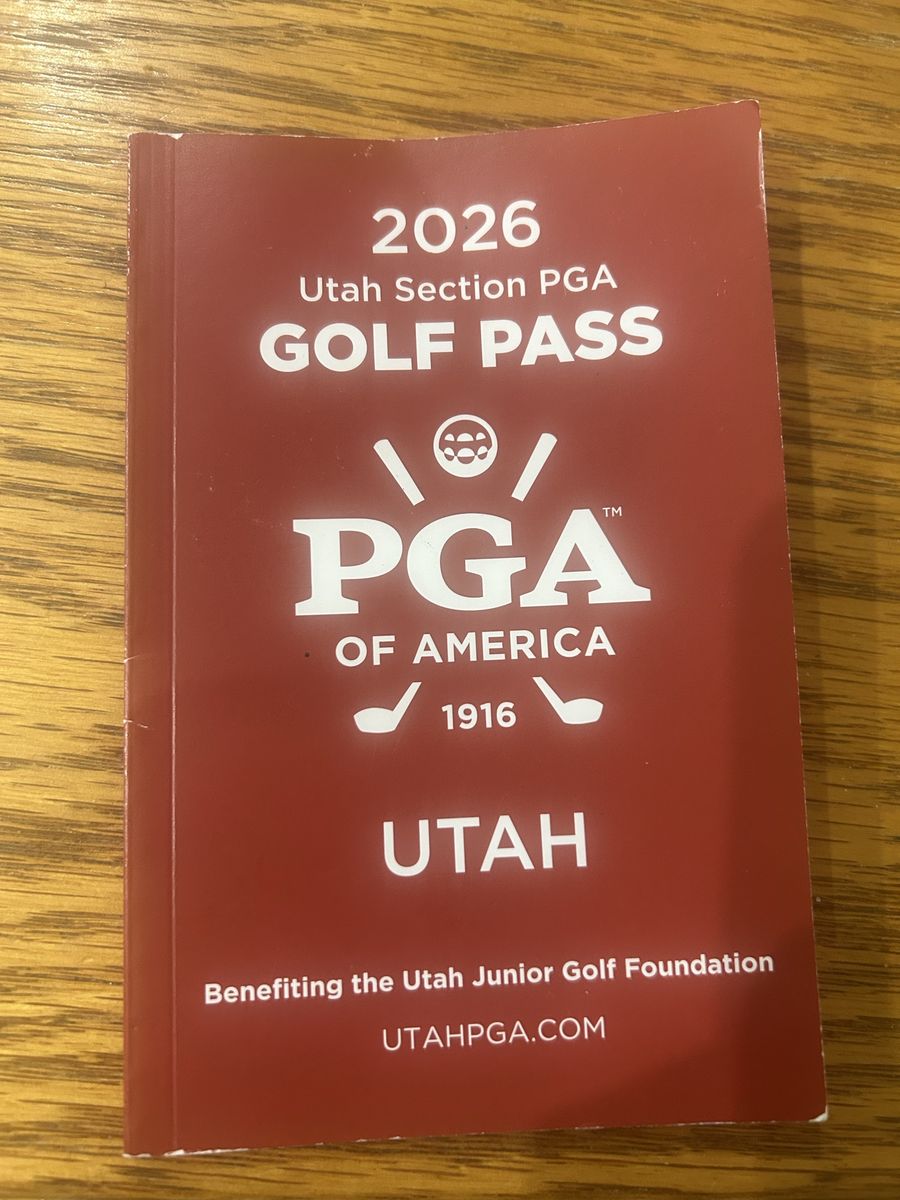 2026 Utah Section PGA Golf Pass Printed Booklet