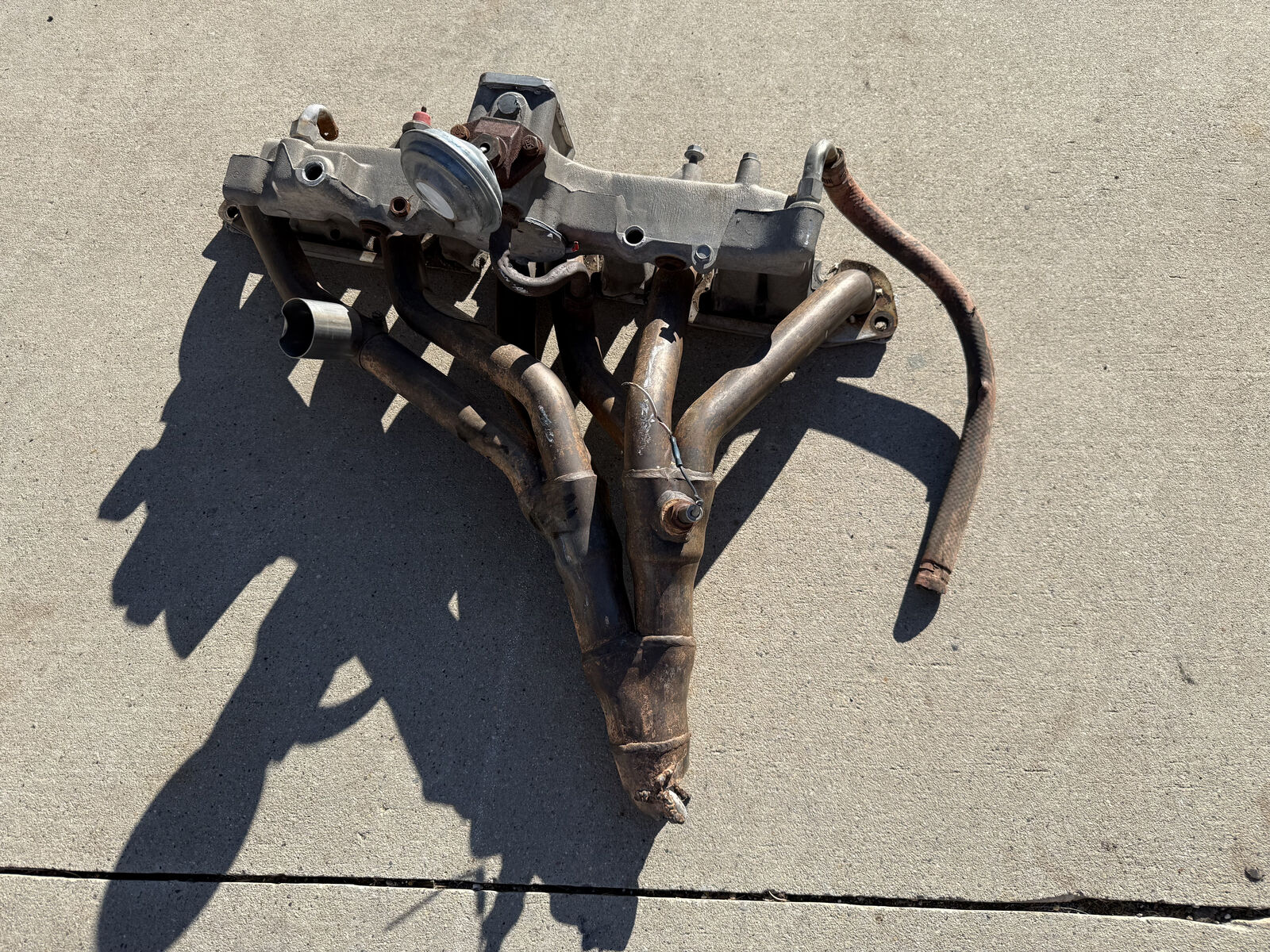 Tube Header and Intake Manifold for 4.2L (258ci) Jeep Engine