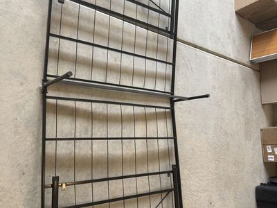 Black Metal Folding Bed Frame Platform Base Twin/Single
