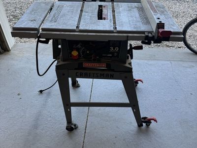 Craftsman 10” Table Saw 3.0 HP - Runs Good, Stand Needs Repair