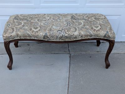 French style vanity bench