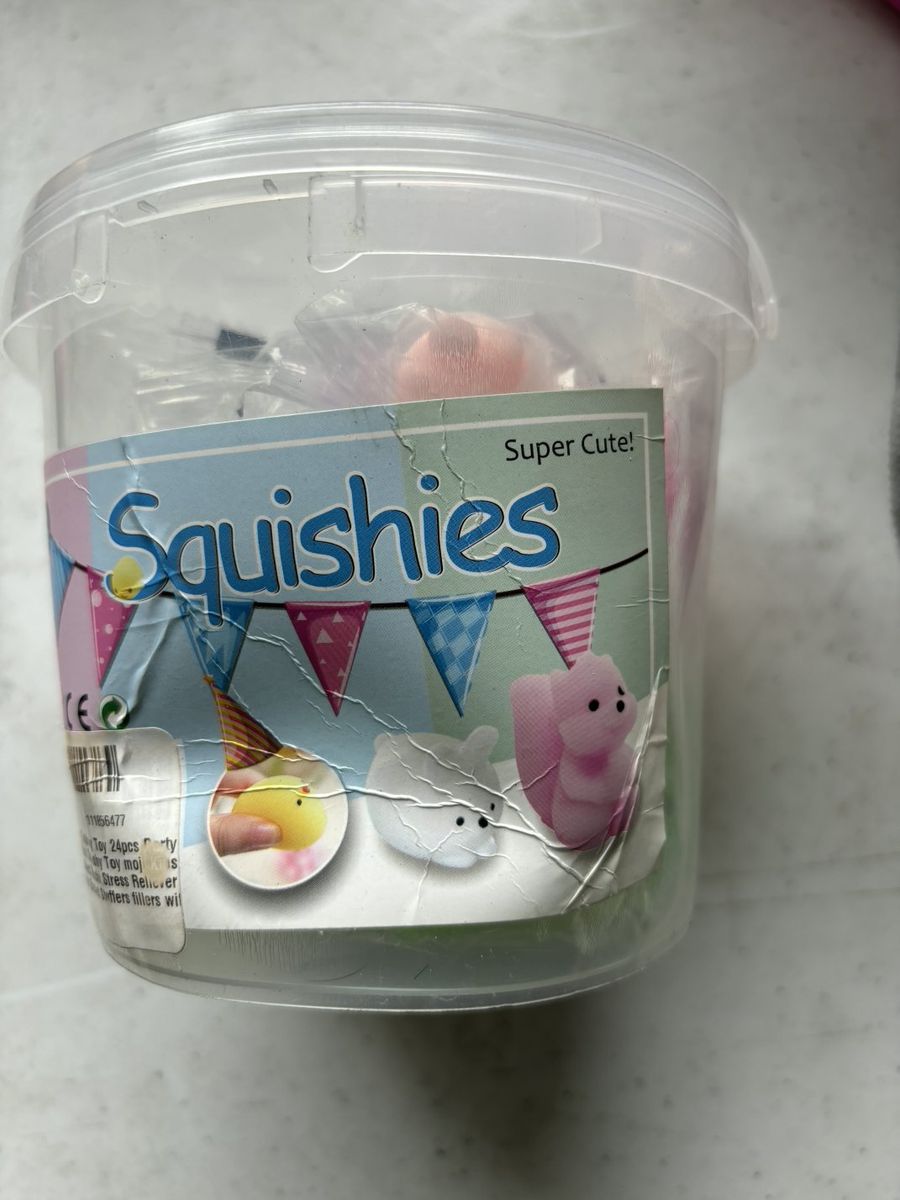Squishies Mochi Toys Bucket - Assorted Stress Relief Toys