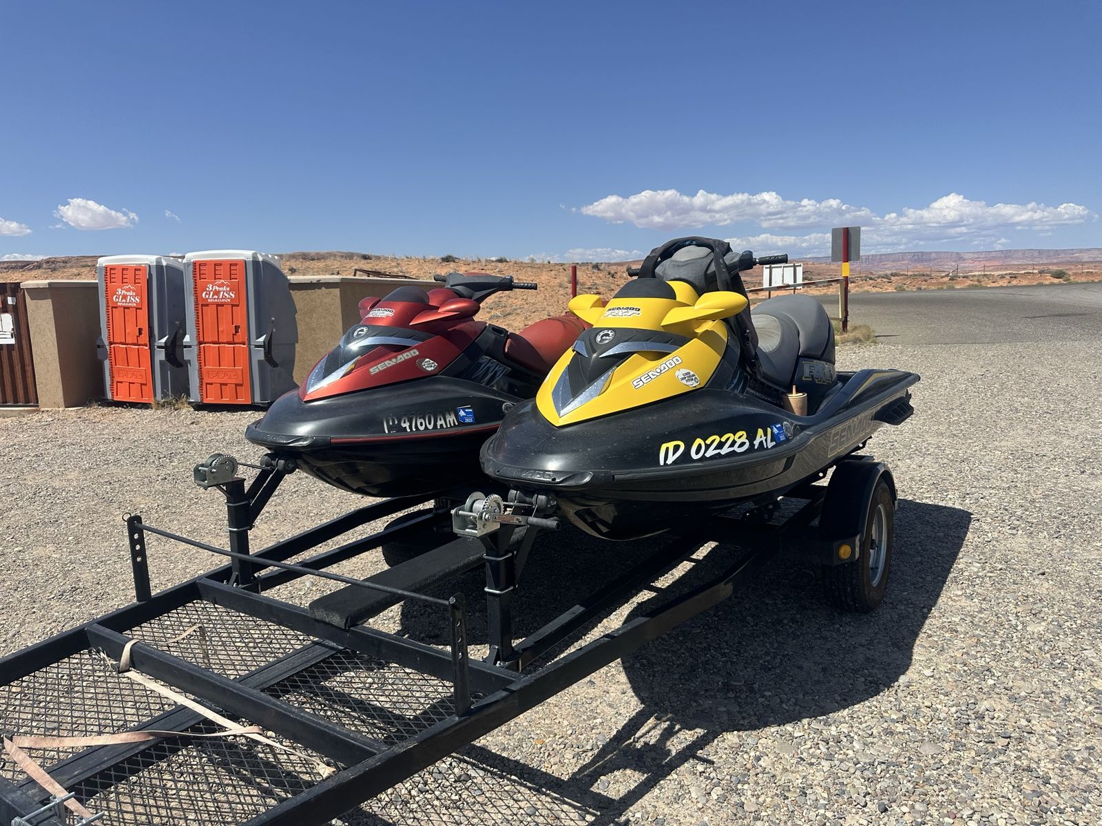 two Sea-Doo 215 rxt supercharged