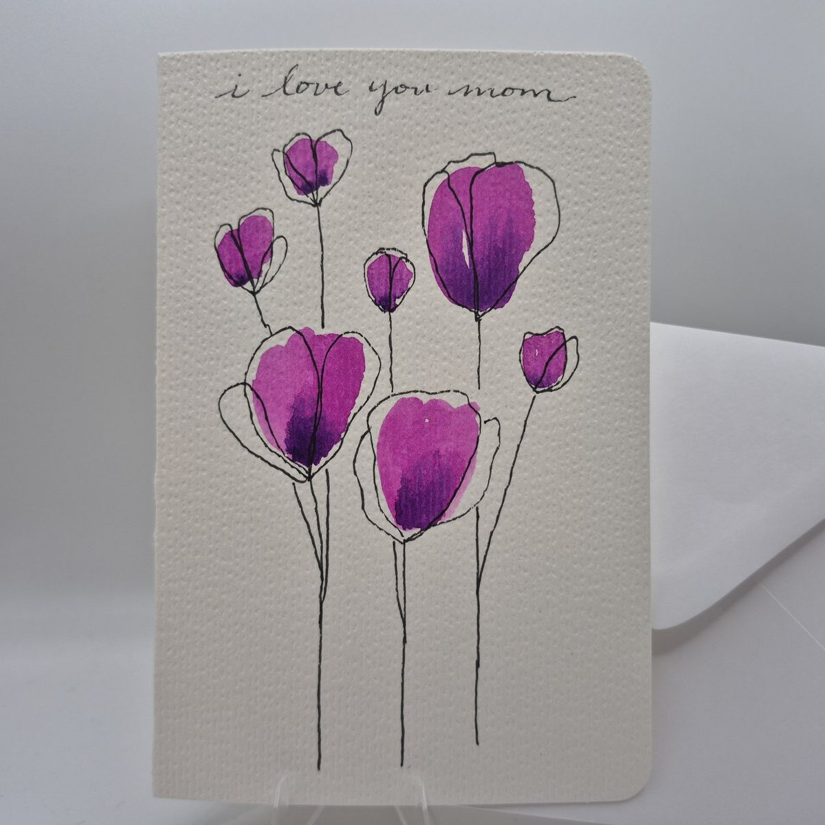 Hand-Painted Mother's Day Card