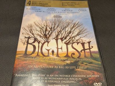 Big Fish DVD - Tim Burton Film, Golden Globe Nominee, Ewan McGregor, Albert Finney