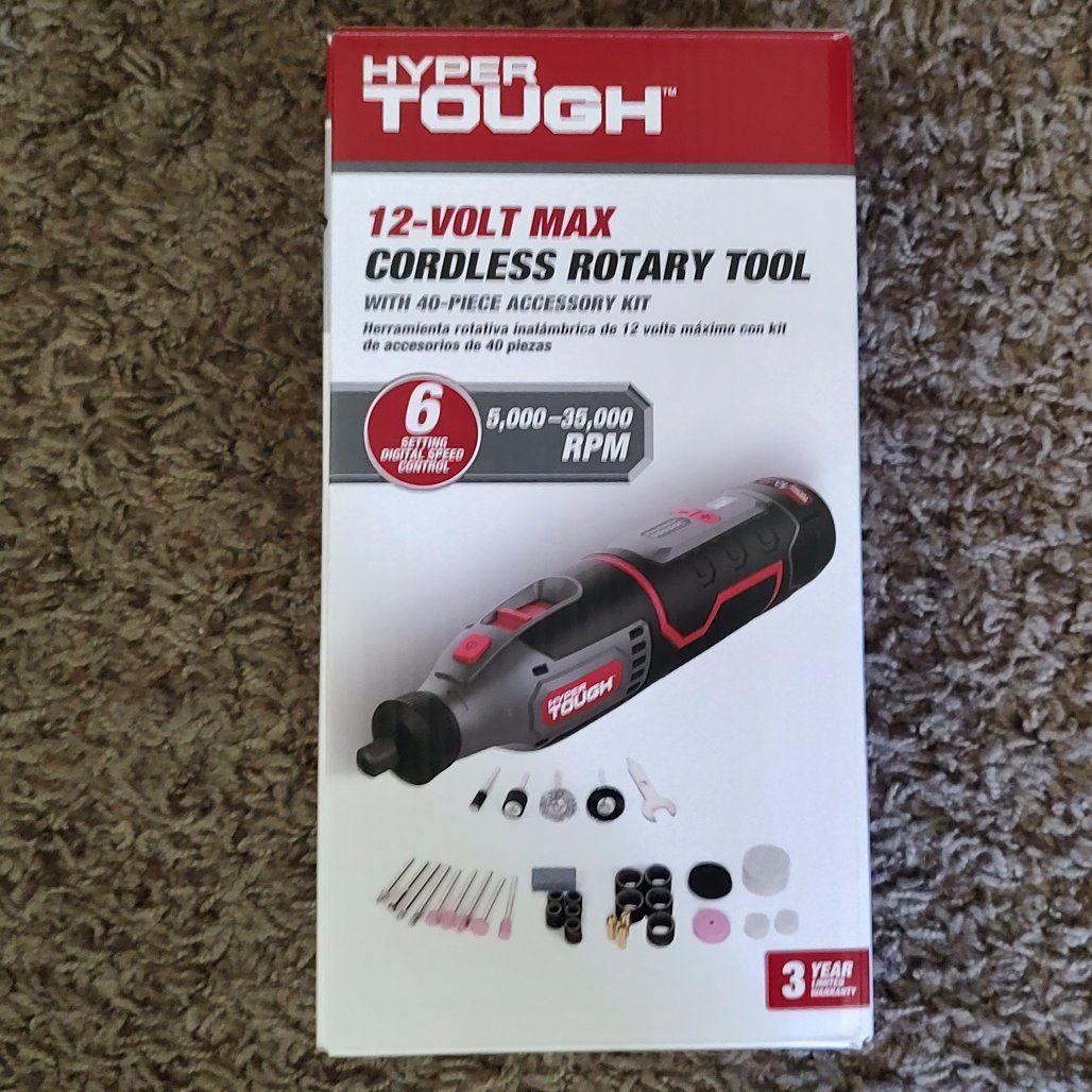New Hyper Tough 12V Cordless Rotary Tool