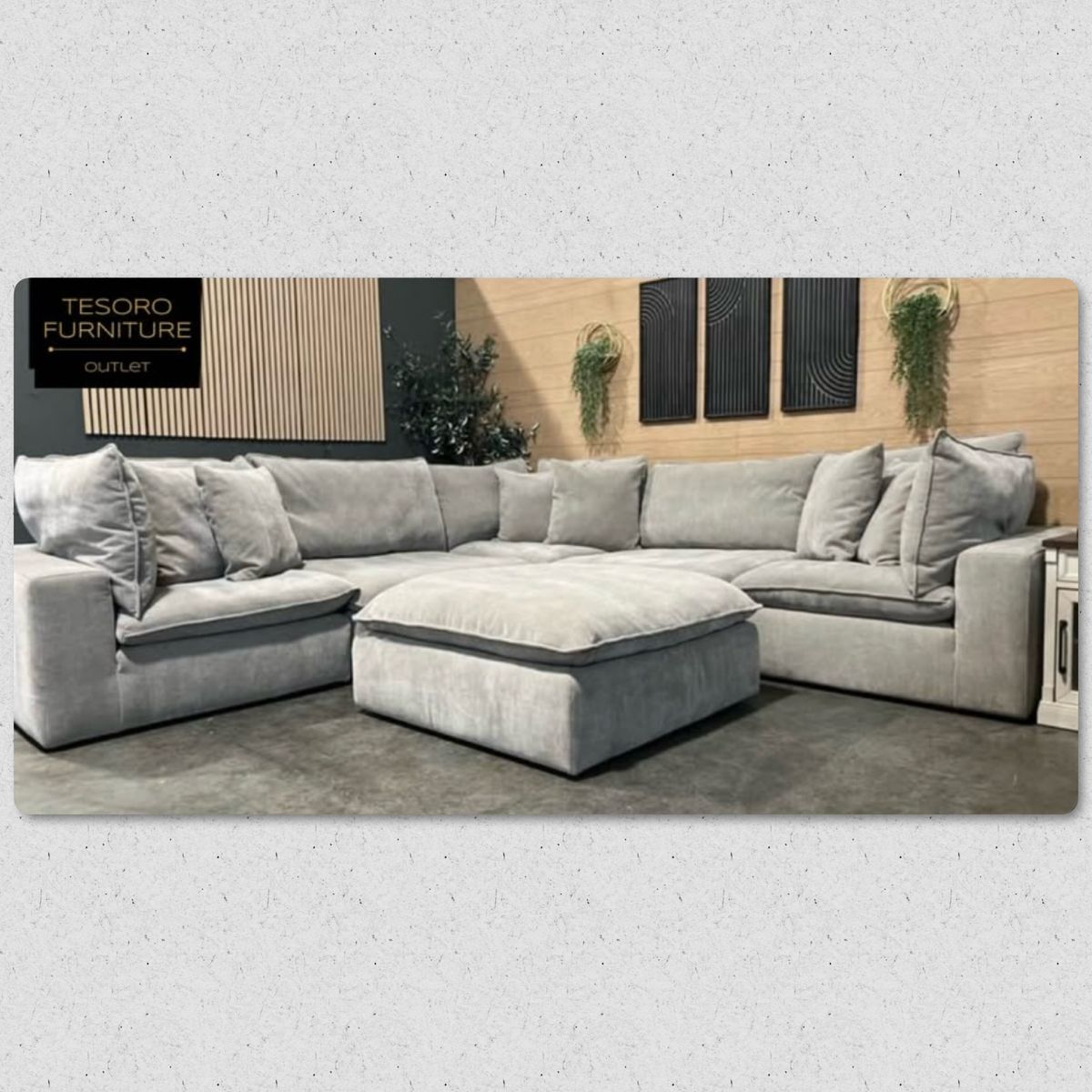 AYDEN & IVY CLOUD SEREEN MODULAR SECTIONAL