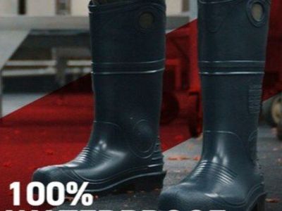 Dunlop Steel Toe 100% Waterproof Work Boots - Size 14 - Made in USA