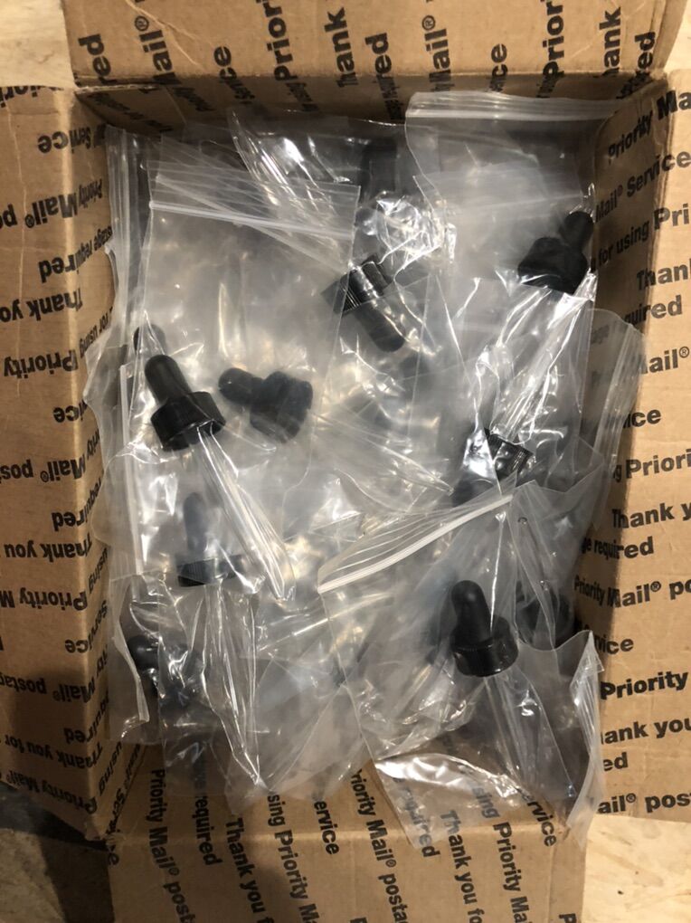 75 Eye Dropper Lids For 1oz Bottles