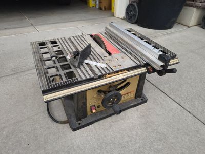 SWS Power Tools 10" Table Saw, 4800 RPM, 15A - Item 66630
