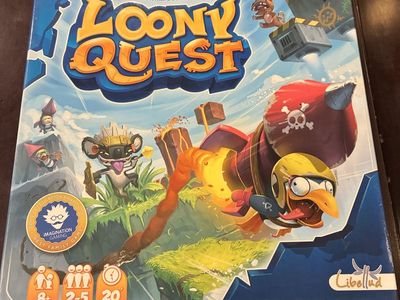 Loony Quest Board Game - Libellud Family Strategy Game Ages 8+ 2-5 Players