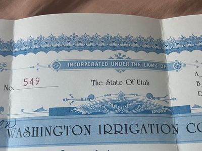 Water shares for sale Francis UT
