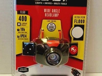 COAST FL60 Wide Angle 400 Lumens LED Headlamp with Ultra View Flood, IPX4 Weatherproof