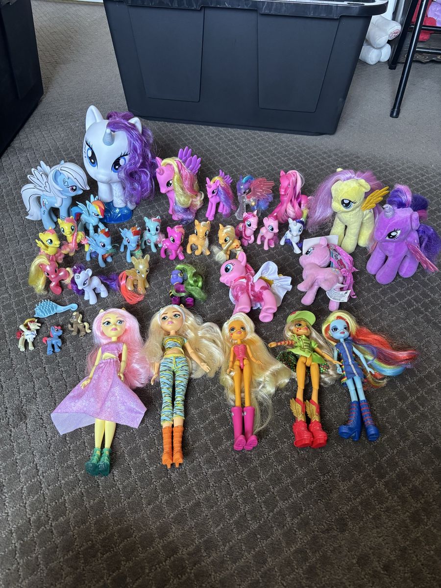Large My Little Pony & Equestria Girls Doll Toy Lot - Unicorns, Pegasus & Dolls