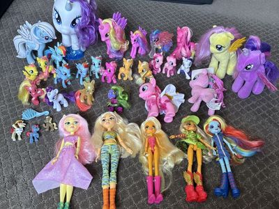 Large My Little Pony & Equestria Girls Doll Toy Lot - Unicorns, Pegasus & Dolls