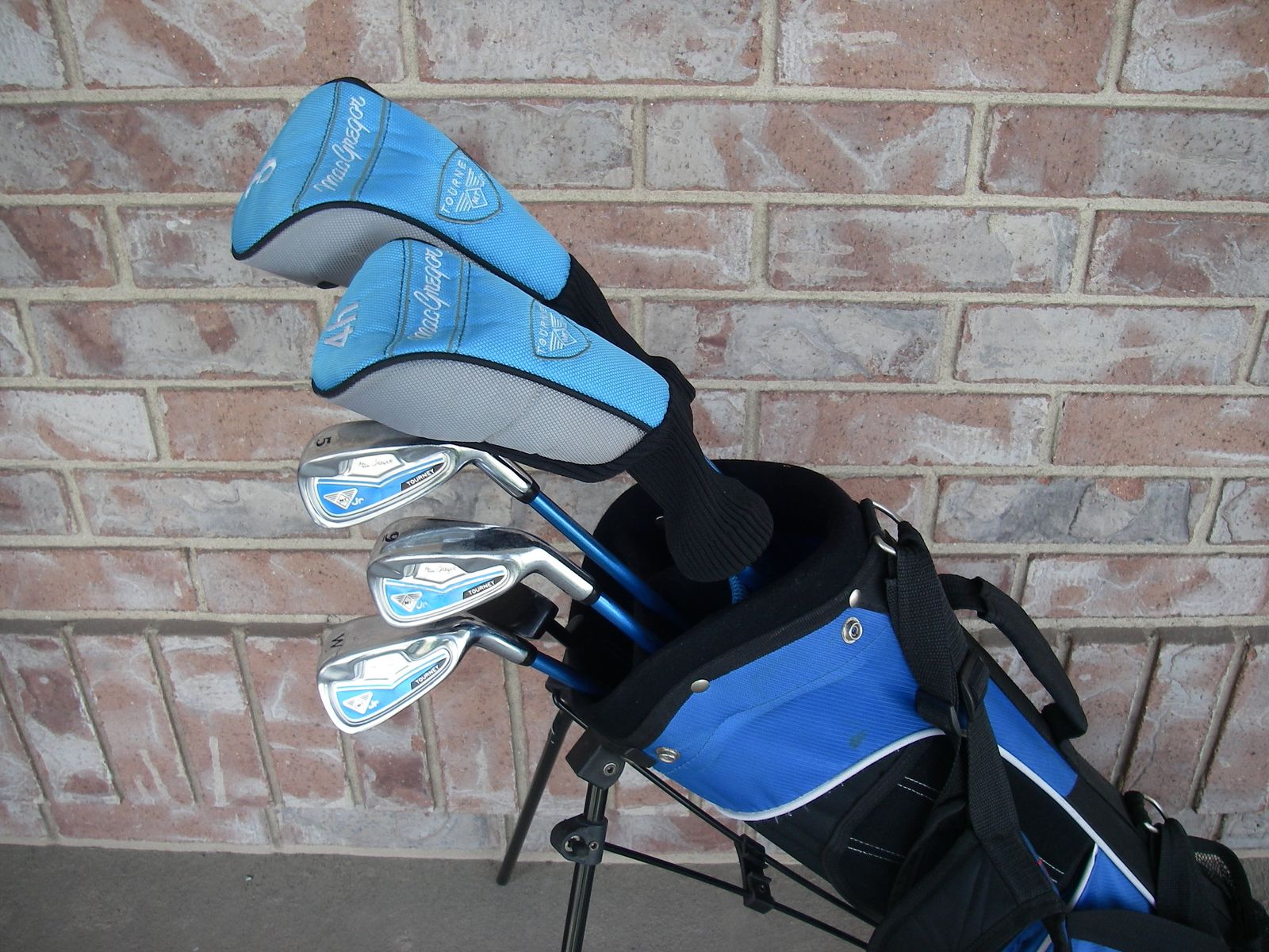 7-PC MacGregor Tourney MT JR, 61" SIZE 3 Golf Clubs Set, Hybrid, Graphite, Stand Bag, JR, Kids, Youth, RH