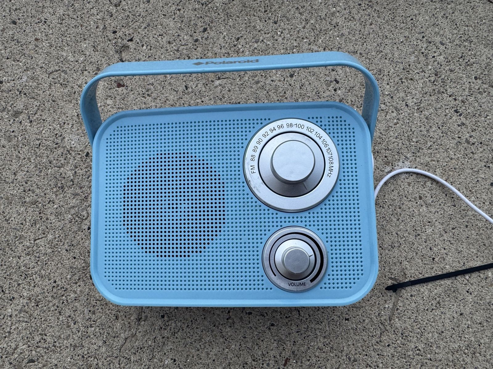 Polaroid PBT333 Light Blue Portable Bluetooth FM Radio with Subwoofer