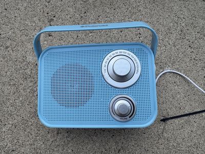 Polaroid PBT333 Light Blue Portable Bluetooth FM Radio with Subwoofer