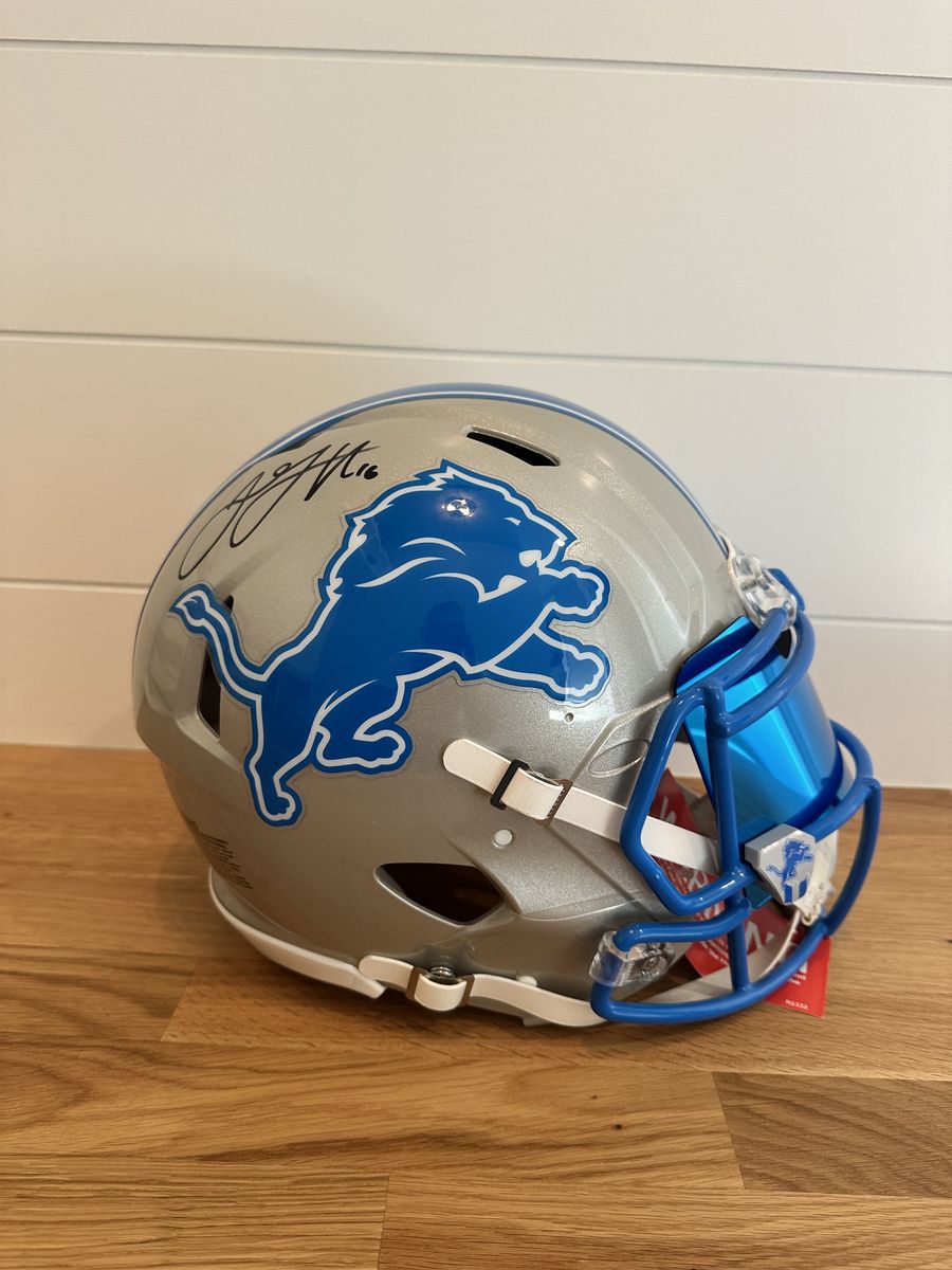 Jared Goff Signed Detroit Lions Authentic Helmet – Fanatics Certified