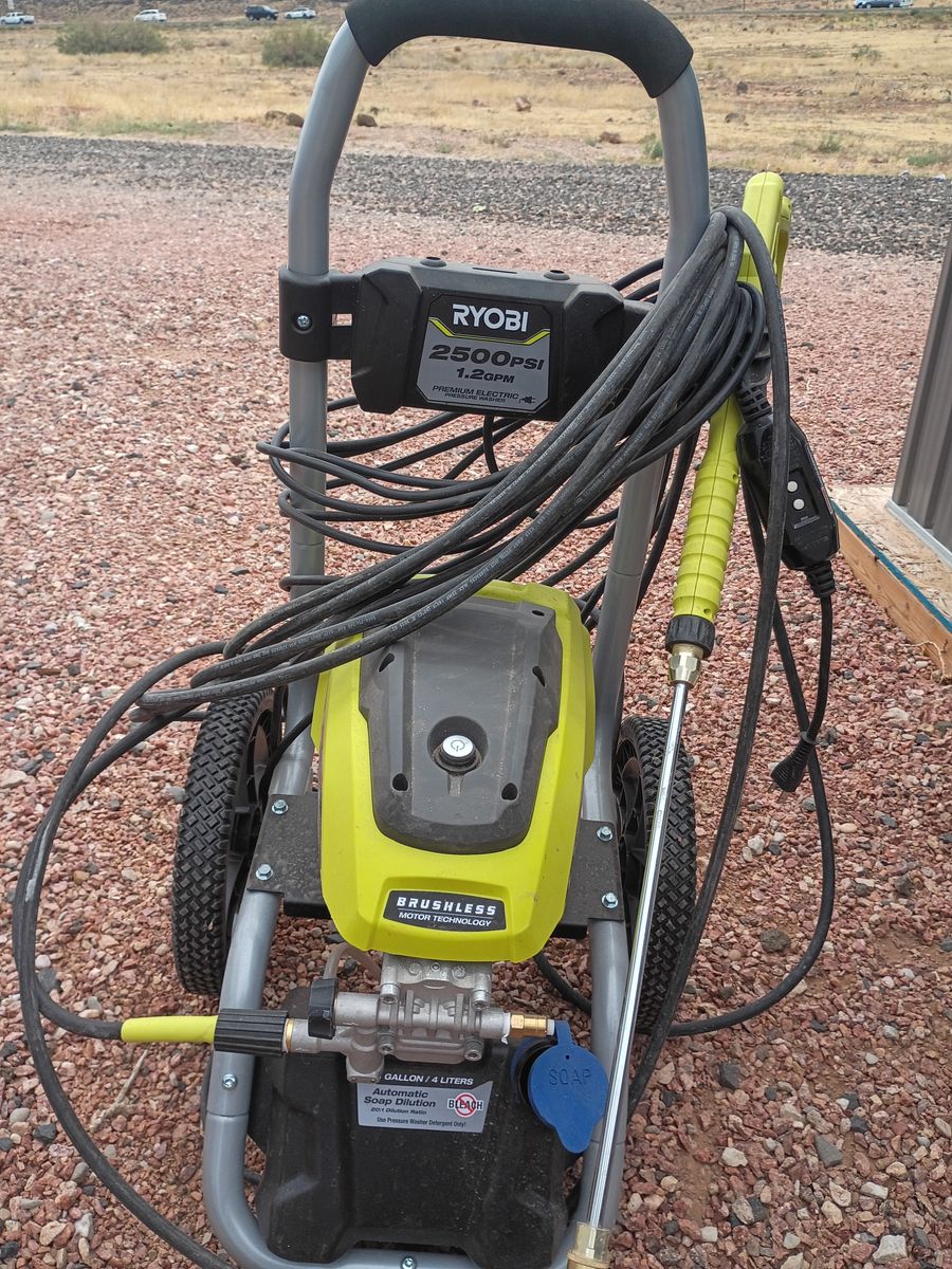 Ryobi 2500 psi pressure washer 1.2 gallons per minute