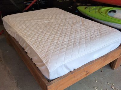 full size bed and mattress
