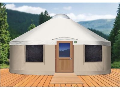 1 or 2 Yurts--new still stored in crates and wood under tarps for 2 years
