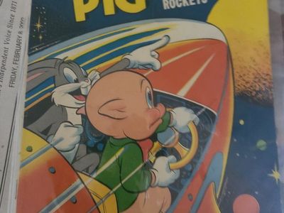 Vintage Porky Pig in Roaring Rockets Comic Book - Dell Comics 52 Pages