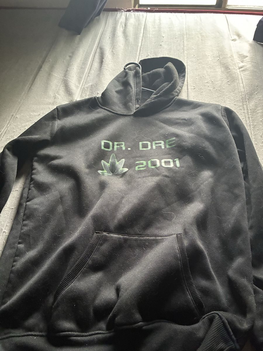 Dr. Dre 2001 Black Pullover Hoodie Sweatshirt Size Medium