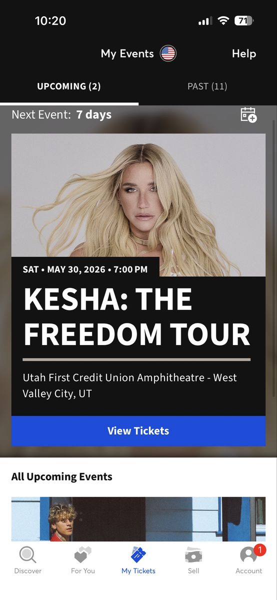 2 Kesha tickets SEATS!