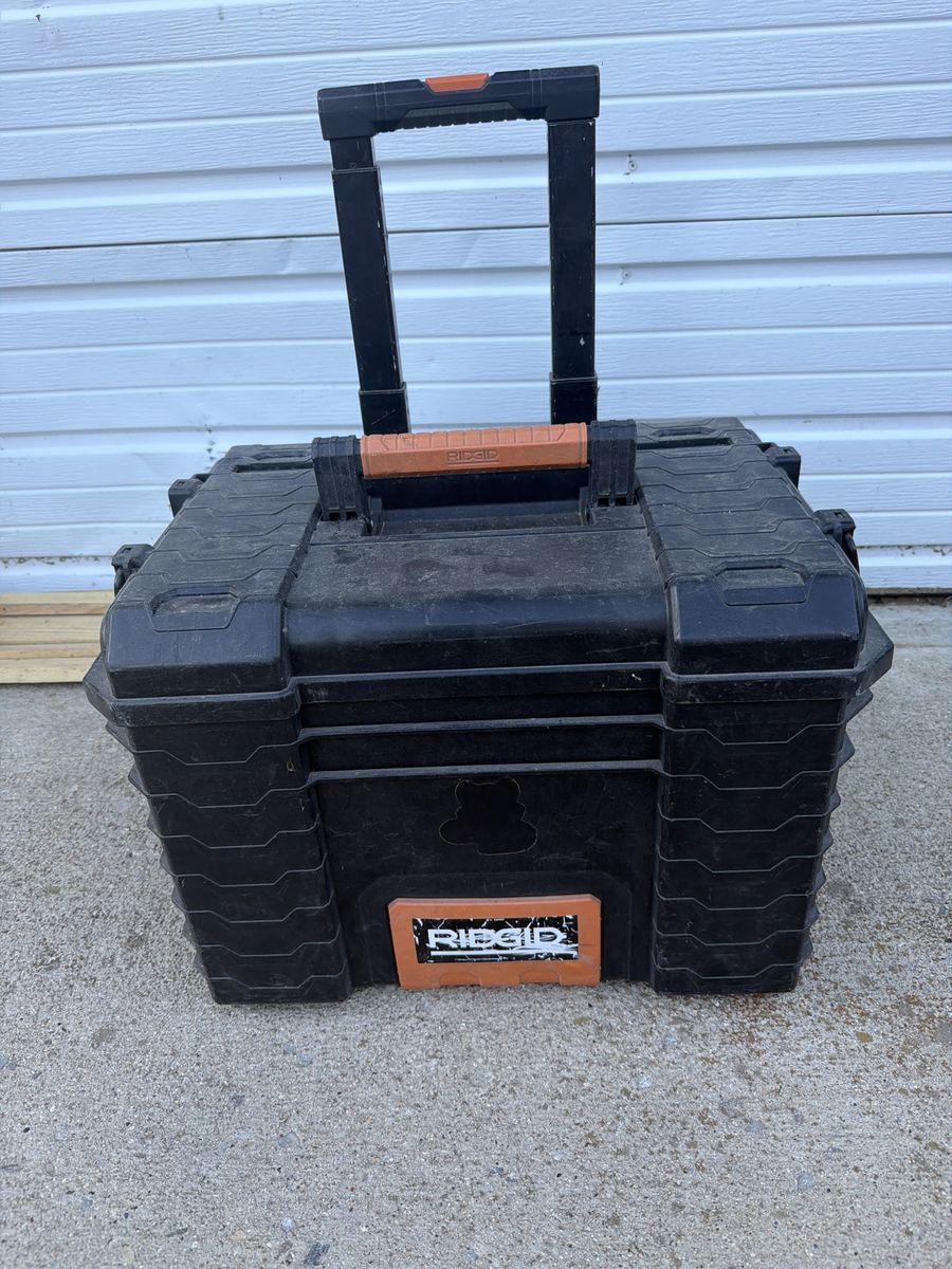 Ridgid Rolling Tool Box Heavy Duty Portable Storage