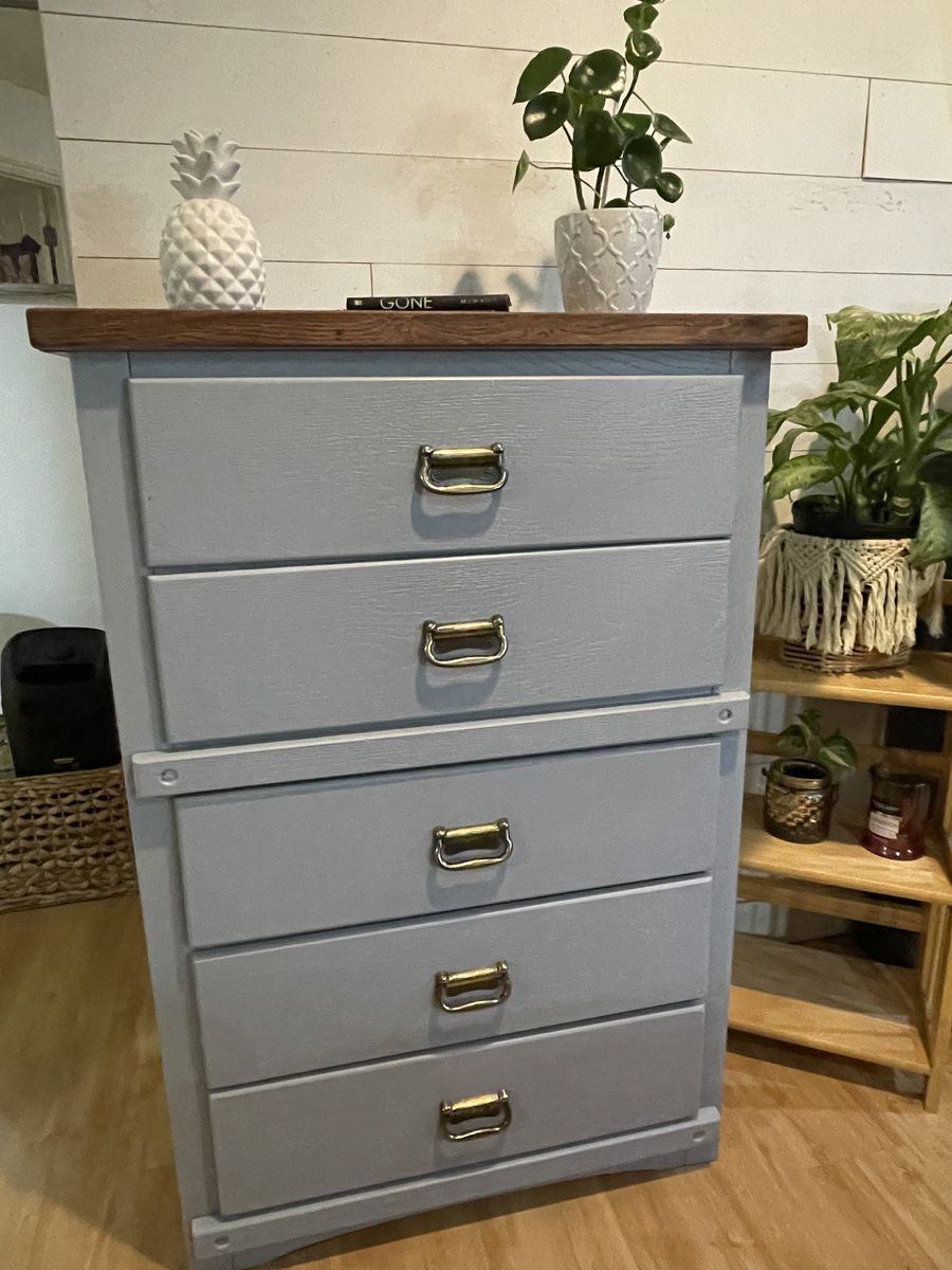 farmhouse style 5 drawer dresser