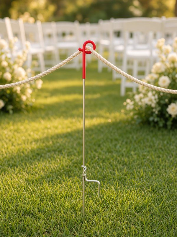 40 Multi uuse galvanized steel garden stakes 41" tall