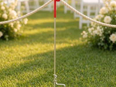 40 Multi uuse galvanized steel garden stakes 41" tall