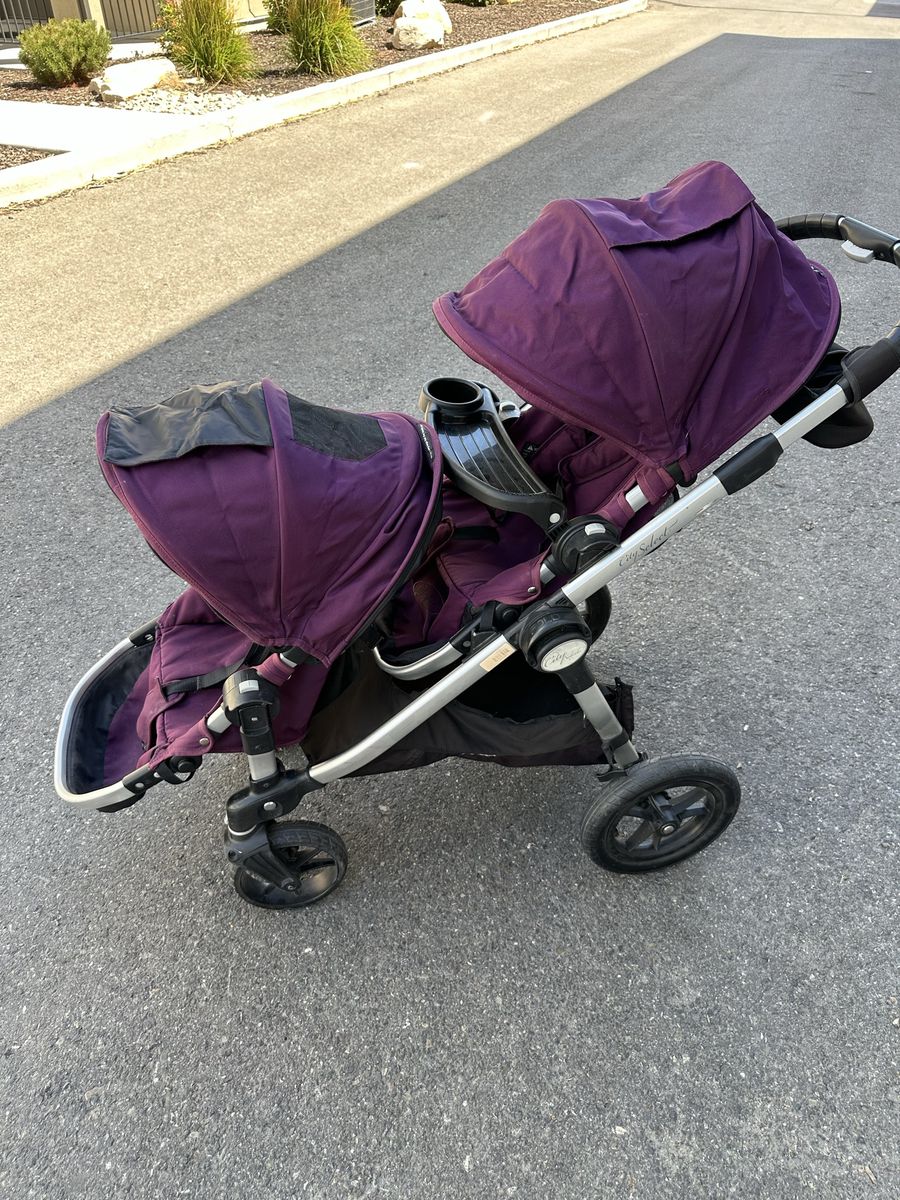 Baby Jogger City Select Double Stroller - Purple